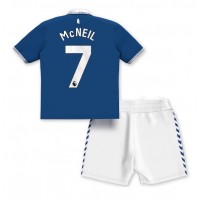 Echipament fotbal Everton Dwight McNeil #7 Tricou Acasa 2023-24 pentru copii maneca scurta (+ Pantaloni scurti)